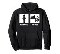 Pianist Your Wife My Wife Funny Musician Piano Wife Pullover Hoodie