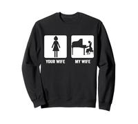 Pianist Your Wife My Wife Funny Musician Piano Wife Sweatshirt