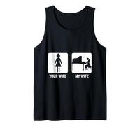 Pianist Your Wife My Wife Funny Musician Piano Wife Tank Top