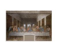 PIANK The World's Top 100 Paintings Leonardo Da Vinci The Last Supper Canvas Art Poster And Wall Art Picture Print Modern Family Bedroom Decor Unframe 16x24