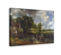 PIANK The World's Top 100 Paintings The Hay Wain by John Constable Poster Wall Art Canvas Bedroom Decor Office Room Kitchen Decor Gift Frame 24x36inch