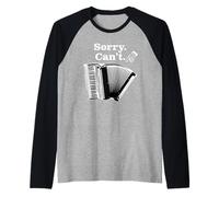 Piano Accordion Humour for Folk Band Music A Funny Accordion Raglan Baseball Tee