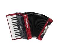 PIANO ACCORDONS HOHNER BRAVO II 48 RED A16532 SILENTKEY chromatic piano accordion