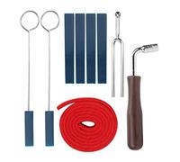 Piano Adjustment Set with Durable Stainless Steel Key, Dumb Rubber, Adjustment Fork for People with Pianos, Amateurs of the and Students of the