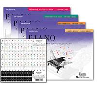 Piano Adventures Primer Level 2nd Edition Bundle Set By Nancy Faber - Lesson, Theory, Performance, Technique & Artistry Books & Juliet Music Piano Keys 88/61/54/49 Full Set Removable Sticker