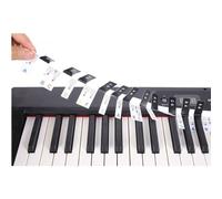Piano and Keyboard Note Chart, Piano Keyboard Stickers Guide for Beginners, 88-Key Full Size, Complete Color Note Piano Music Lesson, No Need Stickers, Reusable (pvc-color-88key)