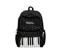 Piano Backpack Kids - Large Capacity Piano Print Lightweight Aesthetic Bag