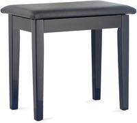 Stagg PBF23 BKP SBK Piano Bench with Storage Compartment - Black Gloss