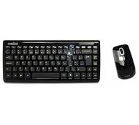 Piano Black Mini Wireless Keyboard and Mouse Set