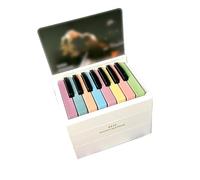 Piano Calendar 2025, 2025 Timekeeping Calendar, Mini Piano Calendar, Playable Piano Desk Calendar, Come with 27 Music Calendar Cards 52 Songs, Music Gift for Family and Friends (White)