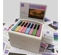 Piano Calendar 2025, Mini Piano Calendar, Playable Piano Desk Calendar with 52 Weeks of Music Sheets, 3D Memo Pad, Creative Timepiece Calendar, Christmas, Birthday Gift