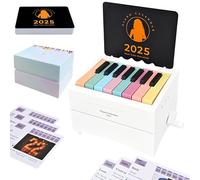 Piano Calendar 2025, Playable Piano Desk Calendar 2025, Swift Mini Piano Calendar with 52 Simplified Music Scores in 27 Cards, USB Rechargeable Mini Piano Gifts for Swift Fans Home Decor (White)