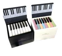 Piano Calendar 2025, Playable Piano Desk Calendar 2025, With 52 Music Scores in 27 Cards, Mini Piano Desk Calendar, Room Decor Aesthetic Birthday Gift for Music Lovers Swift Fans (2PCS)