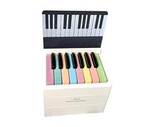 Piano Calendar 2025, Playable Piano Desk Calendar 2025, With 52 Music Scores in 27 Cards, Mini Piano Desk Calendar, Room Decor Aesthetic Birthday Gift for Music Lovers Swift Fans (White)