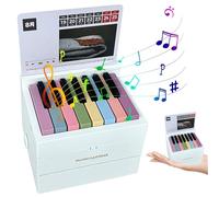 Piano Calendar, 4.3inch ABS Playable Piano Calendar with 52 Popular Songs, Decorative Piano Calendar 2024 with Music, Mini Piano Calendar Desk Decorations for Birthday Wife Girlfriend (White)