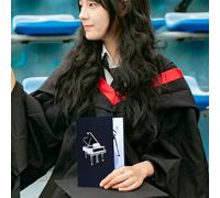 Piano Card - 7.09x5.12In Foldable Paper Greeting Card, Handmade Envelope Set, Interactive Design, Cute Fun Celebration Note | Birthday Graduation Holiday Party Gift For Children Teens