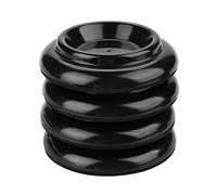 Piano Caster Cup, Black Plastic Piano Foot Pads, Set of 4, Protects Floors, Upright Pianos, Thick, Sound Insulation, Skid Resistant, Shock Absorption, High Load Bearing