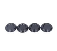 Piano Caster Cups Floor Protector 4PCS Premium Beechwood Anti Vibration Non Slip Leg Protectors for Upright Piano Furniture with Wheels (Log Color) (Brown) (Black)