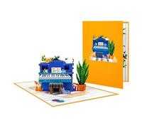 Piano & Cats Scene Whimsical 3D Pop Up Greeting Card