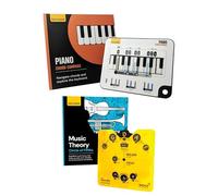 Piano Chord Compass & Circle of Fifths Wheel Bundle, 2 Music Theory Books