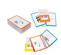 Piano Chord Flashcards and Piano Theory Chart,Color Coded Flash Cards for 104 Chords - 104 Double-Side Note Cards - Fun Educational Flashcards for Piano, Music Learners