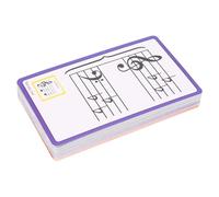 Piano Chord Flashcards Music Flash Cards 50Pcs Color Coded Double Sided Educational for Kids Beginners Walfront
