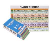 Piano Chord Flashcards with Piano Chords Chart Flash Cards for 120 Chords Fun Educational Flashcards for Beginner Seasoned Player Music Theory Teacher