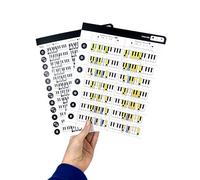 Piano Chords and Scales Chart | Music Learning Tool - Keyboard Cheat Sheets Fit in Music Folder - 2 Pack Bundle Chords, Keys, Major Scales, Minor Scales, Laminated Card, Large Print