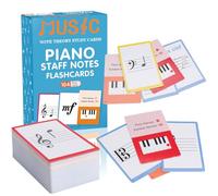Piano Chords Chart, Piano Chord Chart and 104 Sheets Flash Cards, Fun Educational Flashcards for Piano, Music Learners