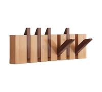 Piano Coat Rack - Folding Wall Hook, Wooden Hat Rack | Natural Wood Wall Hooks, Piano Coat Rack for Closet Kitchen Bedroom Bathroom Entrance Doors
