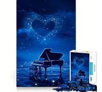 Piano Colorful 1000 Piece Jigsaw Puzzles for Adults Mind Skill Toy Casual Relax Design Assembly Art Collection Piece (38x26cm)