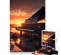 Piano Colorful 1000 Pieces Jigsaw Puzzles for Teenagers Enhance Memory Easy Leisure Firm Cut Wall Art Decor (50x75cm)