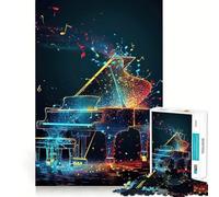 Piano Colorful for Adults 1000 Piece Jigsaw Puzzle Mind Exercise Toy Family Joy Precision Cut Lovely Gift (38x26cm)