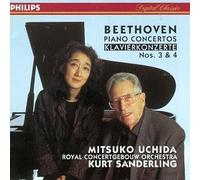 Piano Concertos 3 & 4 (Uchida/Concertgebouw/Sanderling) by Ludwig Van Beethoven (1996-03-08)