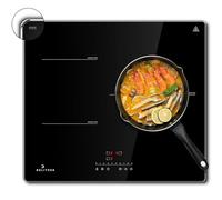 Piano cottura a induzione 3 zone, Deliter, piano cottura a 3 piastre, piastra a induzione Autark, piano cottura da incasso 59 cm con telaio