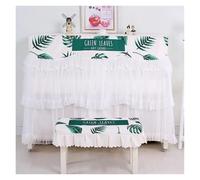 Piano Cover Dust Protector Printed Household Piano Dust Cover Lace Fabric Covers Full for Playing Without Taking Off The Cloth(Style 05,58 x 38cm 1pcs)