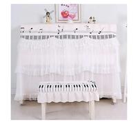 Piano Cover Dust Protector Printed Household Piano Dust Cover Lace Fabric Covers Full for Playing Without Taking Off The Cloth(Style 04,155x40x130cm 1pcs)