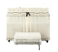 Piano Cover Dust Protector Simple Dust Cover Lace Full Electronic Grand Piano Modern Style Home Decorations And Designs(Double stool 78 * 38 cm)