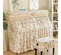 Piano cover， Fashion Dust Proof Cover Piano Upright Cute Little Bear Elegant Full Chair Simple Dustproof(Single chair cover)