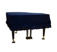 piano cover Full Piano Cover Dustproof Soft Bordered Gold Velvet Protective Anti Scratch Dirt Resistant Decorated(04,180cm)