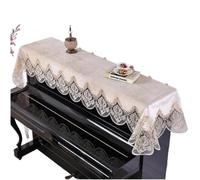 Piano Cover Full Upright, Lace Embroidery Piano Cover Half Electronic Organ Multicolor 85cmx220cm(Beige)