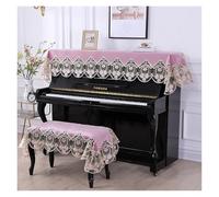 Piano Cover Full Upright, Piano and Bench Cover Set Multicolor 80x210cm 58x118cm(Pink,80x210cm Piano Cover)