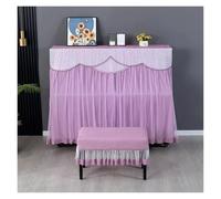 Piano Cover Piano Cover 1piece Minimalist Embroidered Thickened Fabric Stool Cover Washable Multi-color Piano Dust Cover(Color-06,Bench 36x56cm 1piece)
