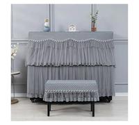 Piano Cover Piano Cover 1piece Minimalist Embroidered Thickened Fabric Stool Cover Washable Multi-color Piano Dust Cover(Color-05,Piano shawl 153x36cm)