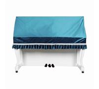 Piano Cover Piano Cover 88 Keys Lace Set Half Covered With Blue Velvet Dust Cover Set Piano Cover Piano Accessories
