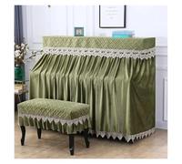 Piano Cover Piano Cover Decorative Piano Stool Two-piece Set Minimalist Home Dust And Sun Proof Solid Color Piano Cover Cloths(Color 01,155x40x130cm 1piece)