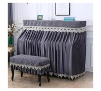 Piano Cover Piano Cover Decorative Piano Stool Two-piece Set Minimalist Home Dust And Sun Proof Solid Color Piano Cover Cloths(Color 02,153x33x120cm 1piece)