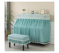 Piano Cover Piano Cover Full Cover Lace Simple Cover Princess Lotus Embroidery Piano Dust Covers(Color-01,153x35cm Cover)