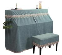 Piano Cover Piano Cover Modern Simple Thickened Princess Electric Piano Cover Piano Stool Cover Against Dust Sun Waterproof(Matcha green,35x75 cm)