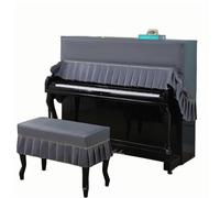 Piano Cover Set with Stool Cover - Dustproof, Waterproof, Scratch-Resistant, for Upright Pianos, Foldable Storage